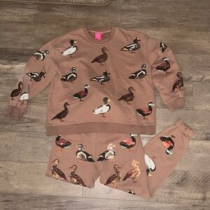 Sequin Duck Sweat Set